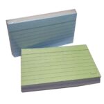 Ruled Index Cards, Assorted Light Colors, 3x5-Inch, 200 Cards in This Pack