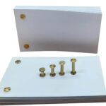 Flip Books Pack of 2 with Extra 8 Binder Screws