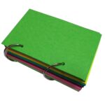 Assorted Color 2 Hole Puched Card Stock, Index Cards - 6 inch x 4 Inch (Pack of 50)